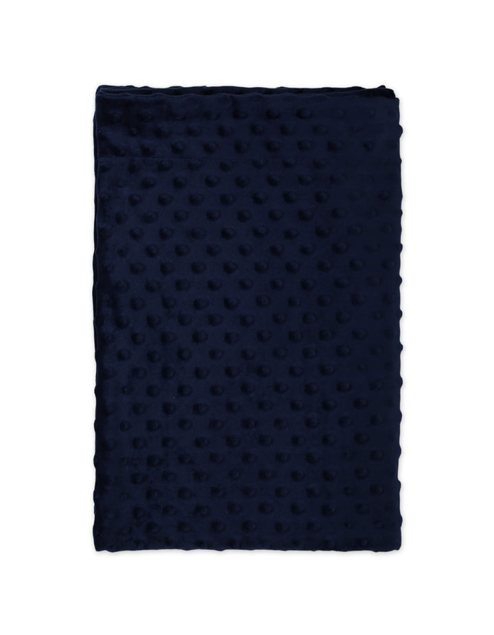 Baby Boys and Baby Girls Minky Dot Blankets Bambies Navy Blue at Zubaidas Pakistan