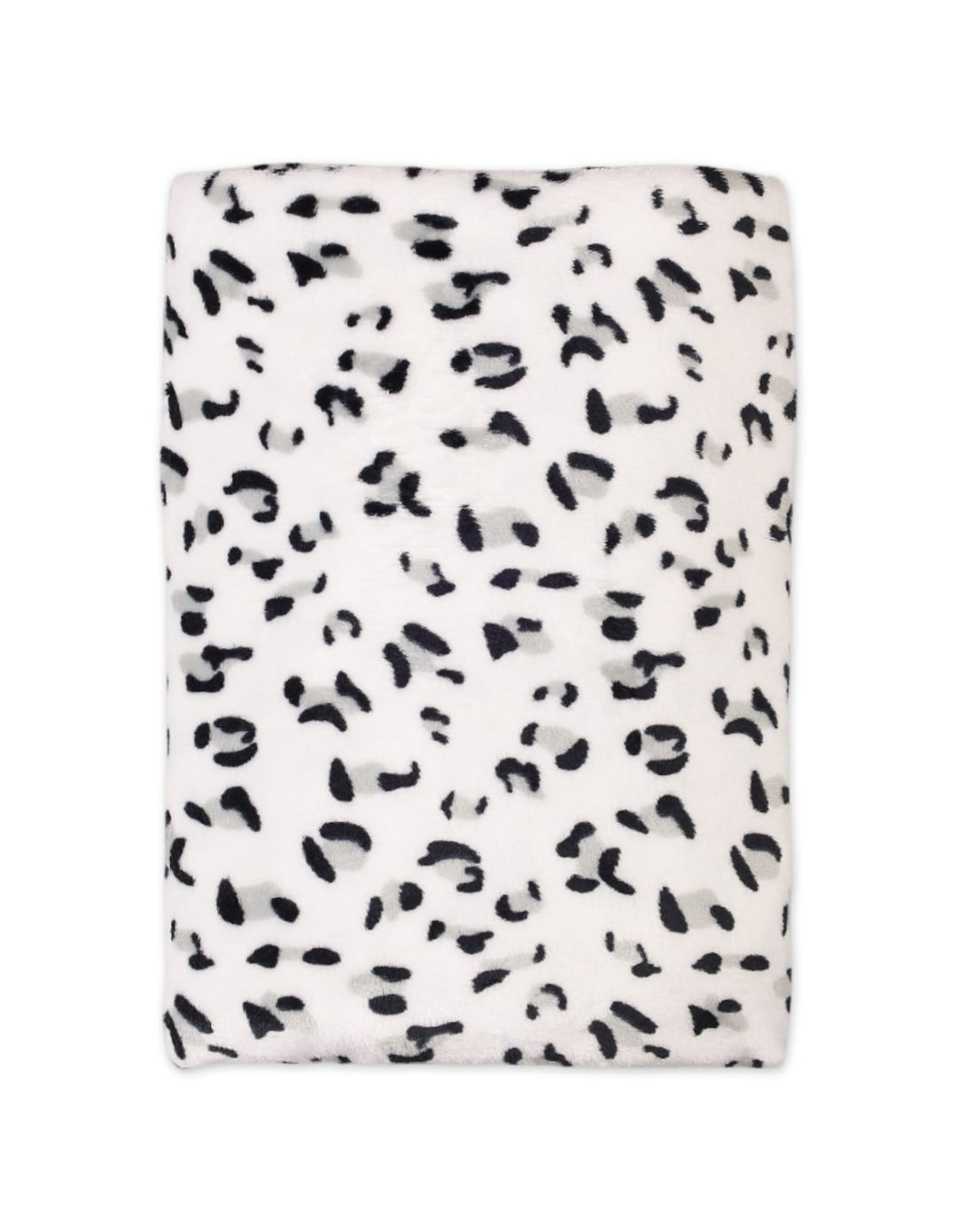 Baby Boys and Baby Girls Plush Blankets Bambies Leopard Print White at Zubaidas Official