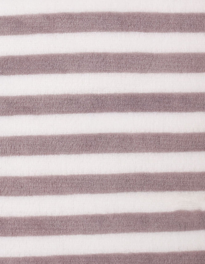 Baby Boys and Baby Girls Plush Blankets Bambies Striped Grey at Zubaidas Official Pakistan