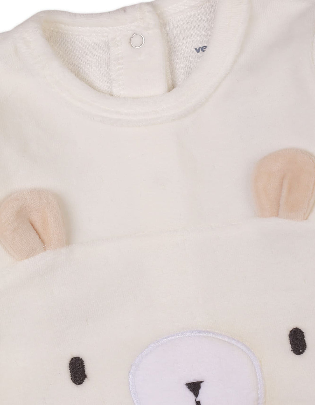 Baby Boys and Baby Girls Winter Rompers Bambies Bear Footed Cream at Zubaidas Pakistan