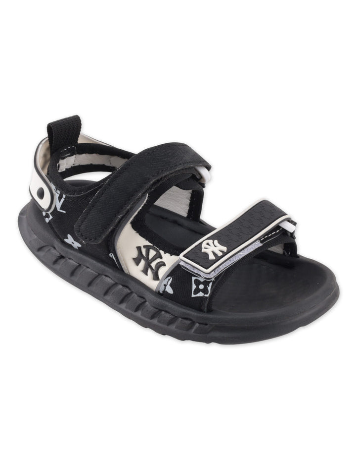 Baby Boys and Boys Strap Sports Sandals Black and White at Zubaidas Official Pakistan