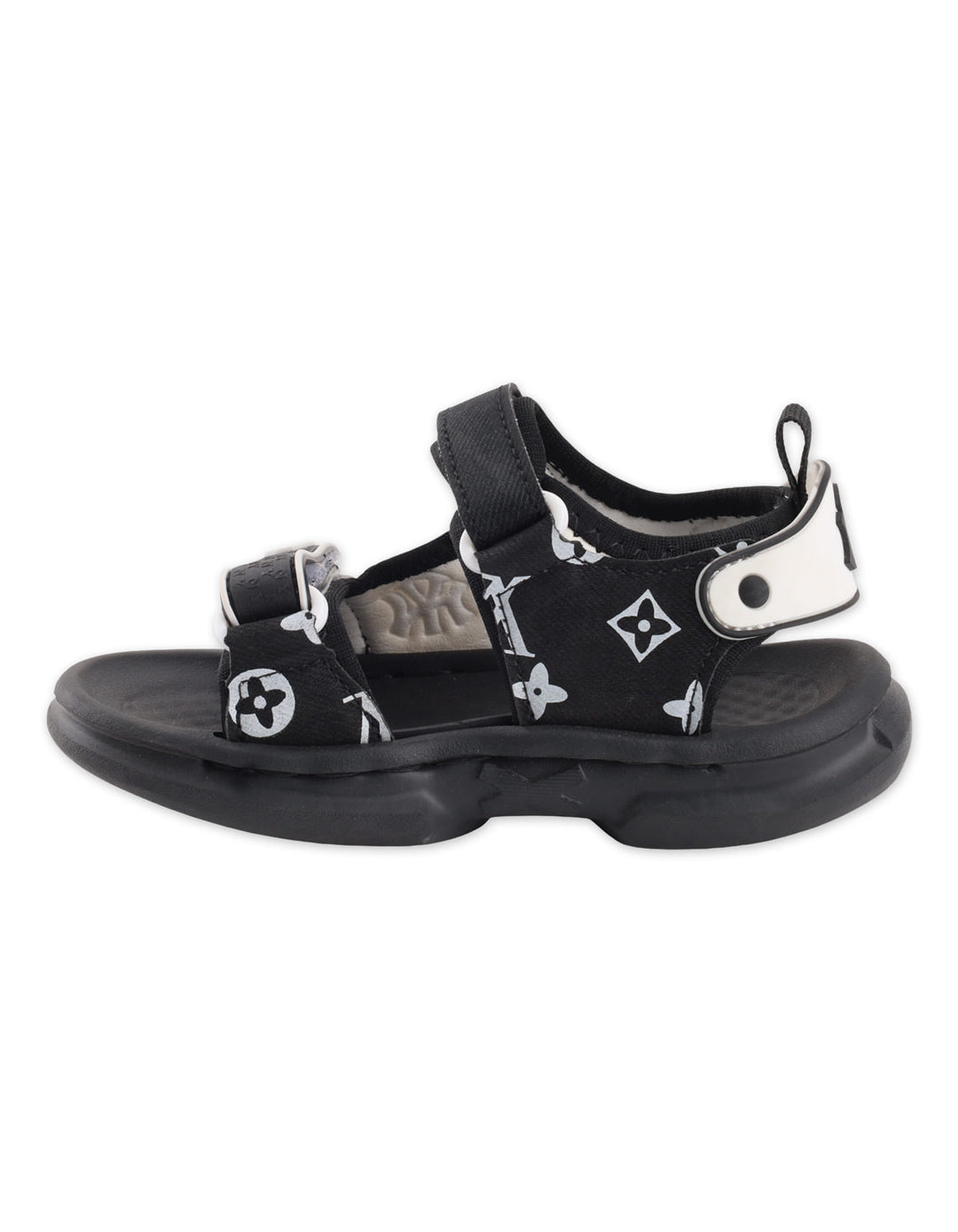 Baby Boys and Boys Strap Sports Sandals Black and White at Zubaidas Best Online Baby and Kids Store in Pakistan