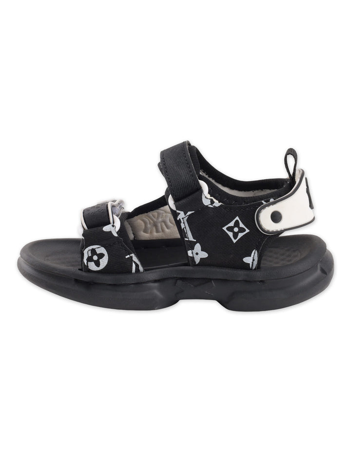 Baby Boys and Boys Strap Sports Sandals Black and White at Zubaidas Best Online Baby and Kids Store in Pakistan