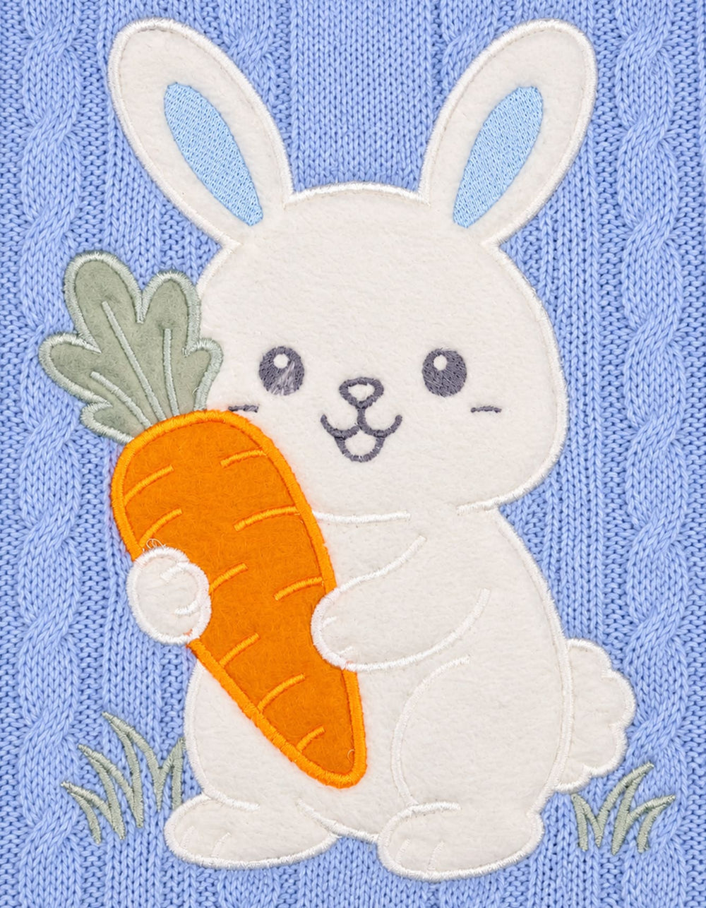 Baby Boys Blanket Cute Bunny Applique Blue at Zubaidas Pakistan