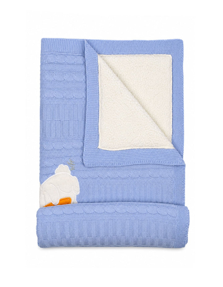 Baby Boys Blanket Cute Bunny Applique Blue at Zubaidas Pakistan
