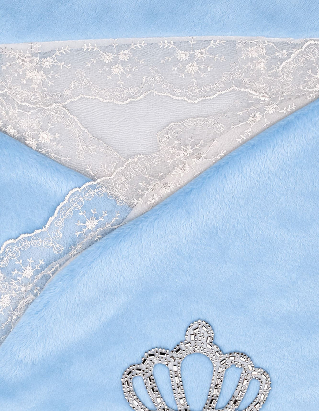 Baby Boys Carry Nest Crown Applique Blue at Zubaidas Pakistan