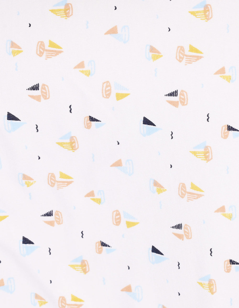 Baby Boys Changing Sheet Bambies Ocean Ships Printed White at Zubaidas Official Pakistan
