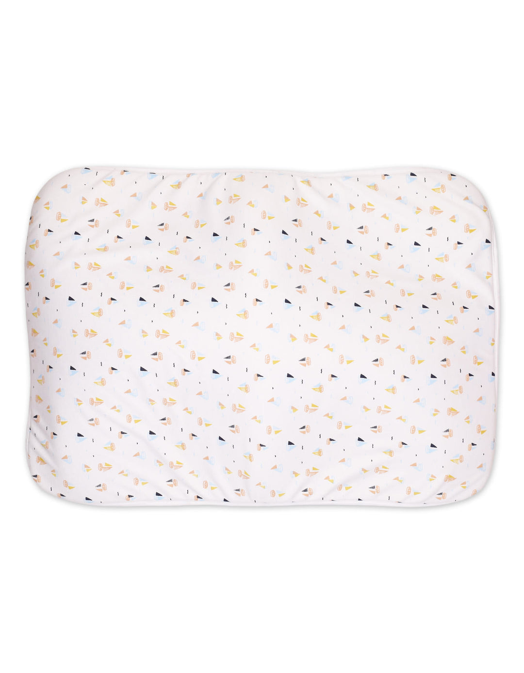 Baby Boys Changing Sheet Bambies Ocean Ships Printed White at Zubaidas
