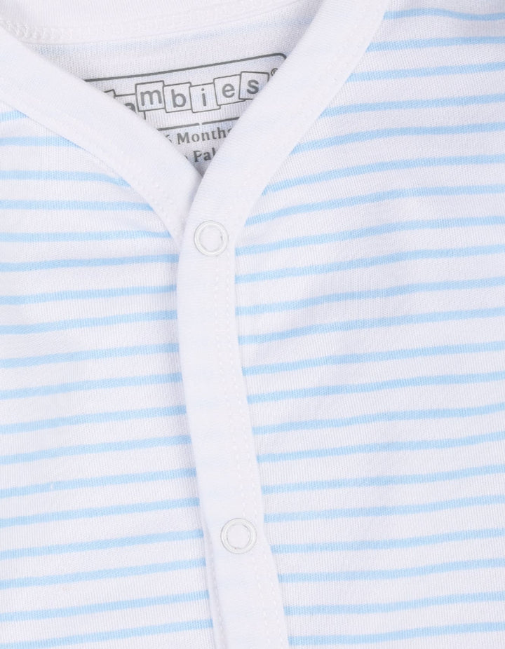 Baby Boys Clothes Bambies Striped Blue at Zubaidas Official Pakistan