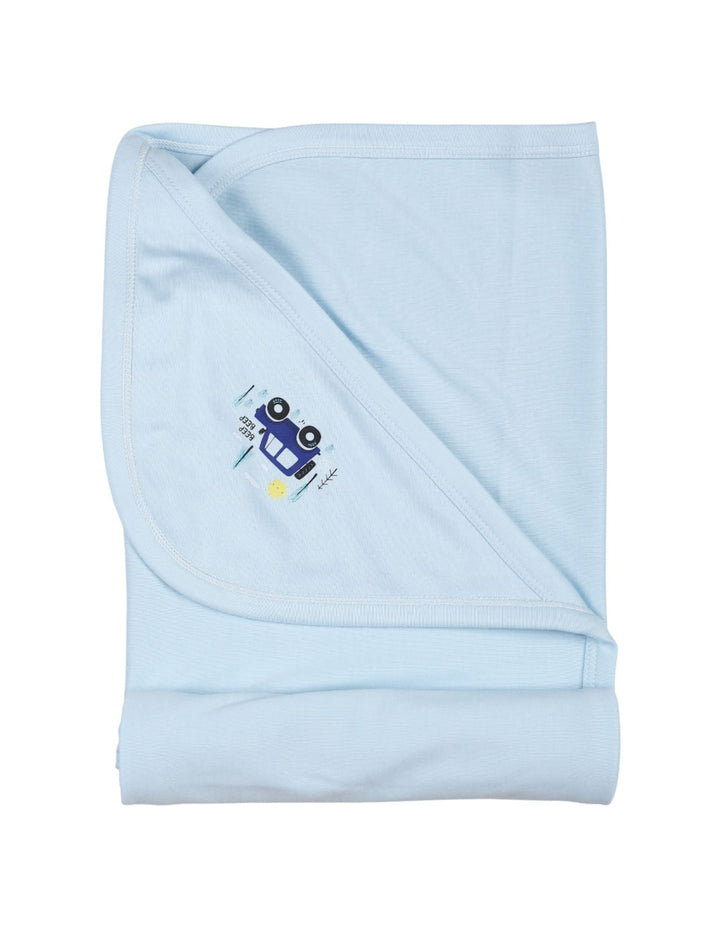 Baby Boys Hooded Wrapping Sheet Bambies Farmlands at Zubaidas