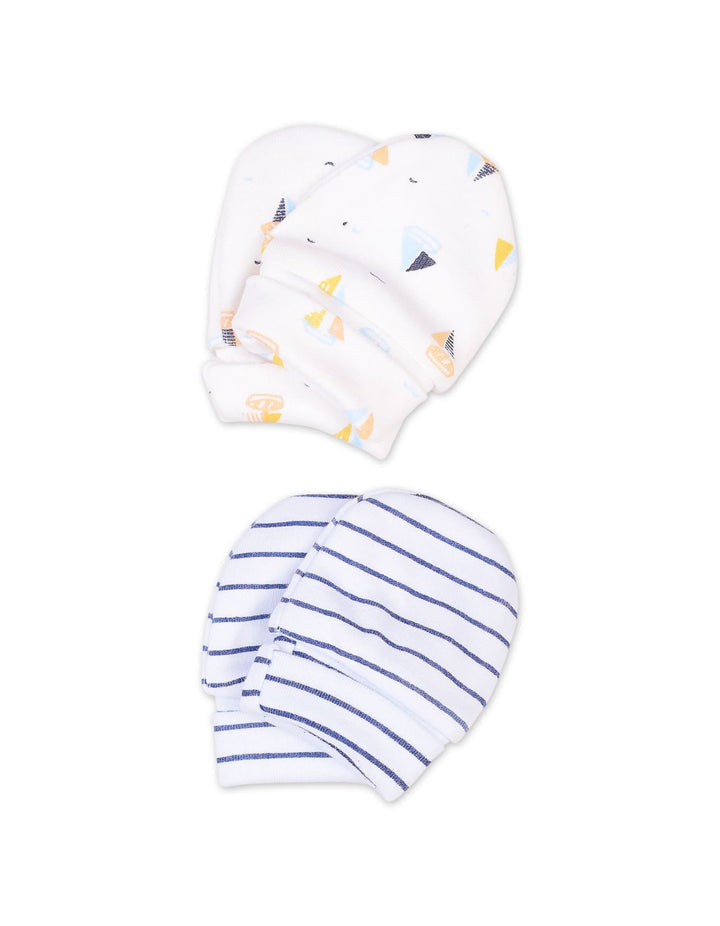 Baby Boys Mittens Pack of 2 Bambies Ocean at Zubaidas