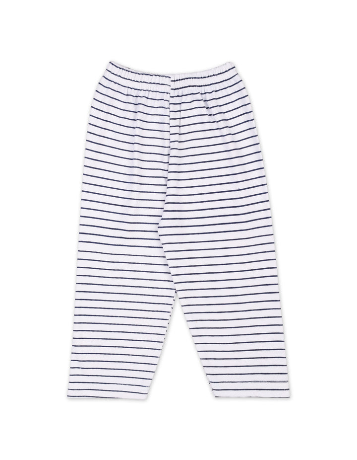 Baby Boys Night Suit Bambies Ocean Stripes Navy Blue at Zubaidas Online Pakistan