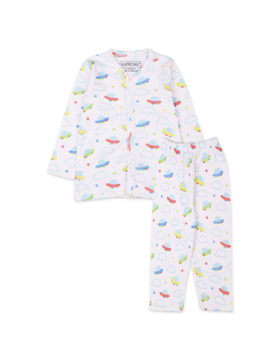 Baby Boys Night Suits Bambies Space Print at Zubaidas