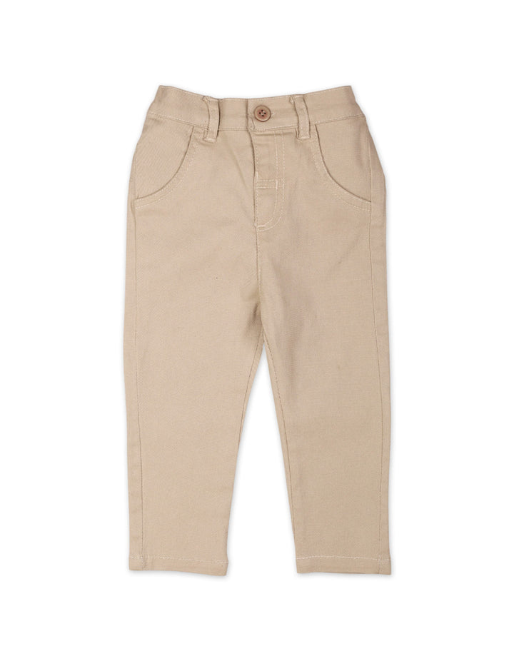 Baby Boys Pants Bambies Soft and Classic Beige I at Zubaidas
