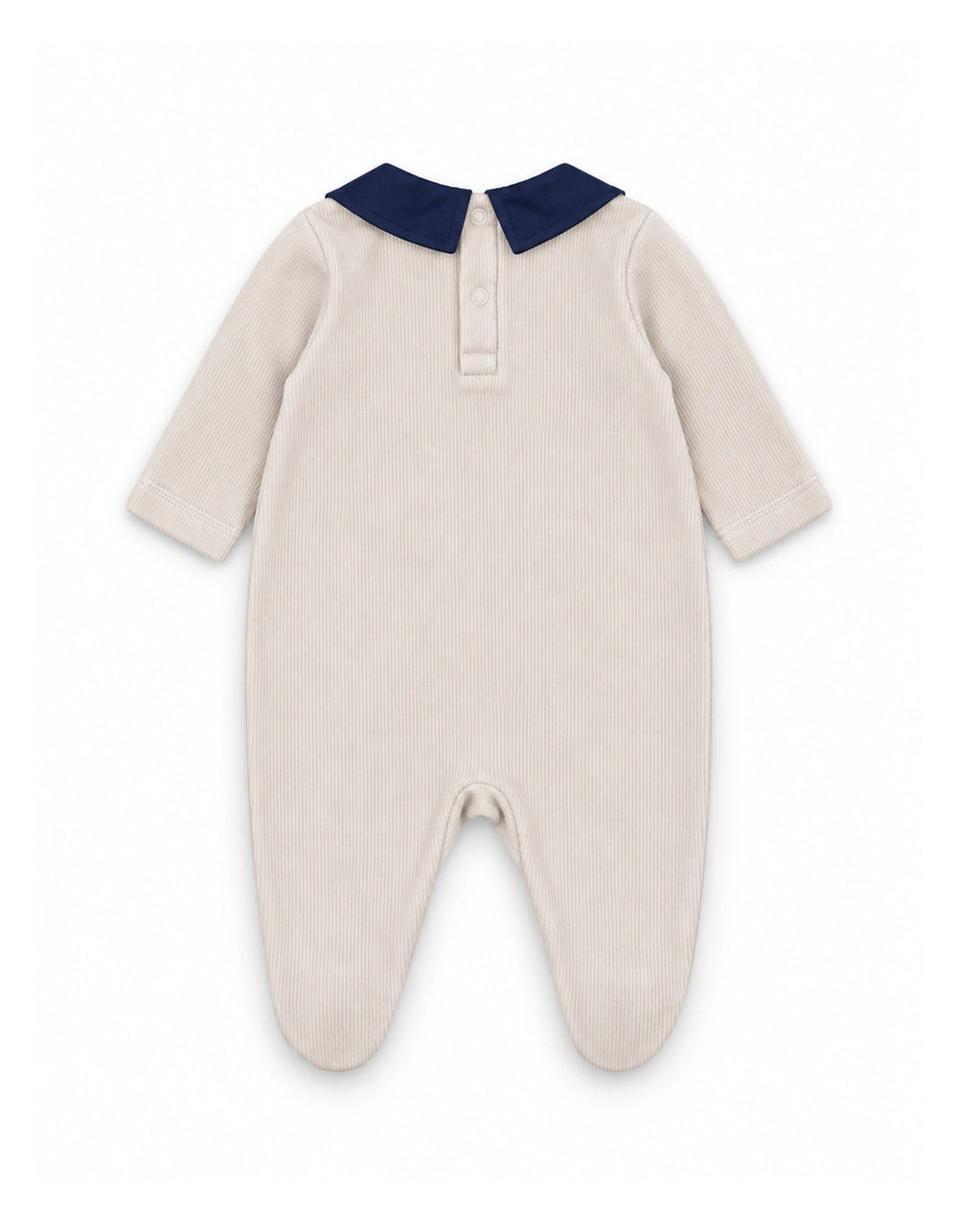 Baby Boys Romper Embroidered Horse Contrast Peter Pan Collar at Zubaidas Official Pakistan