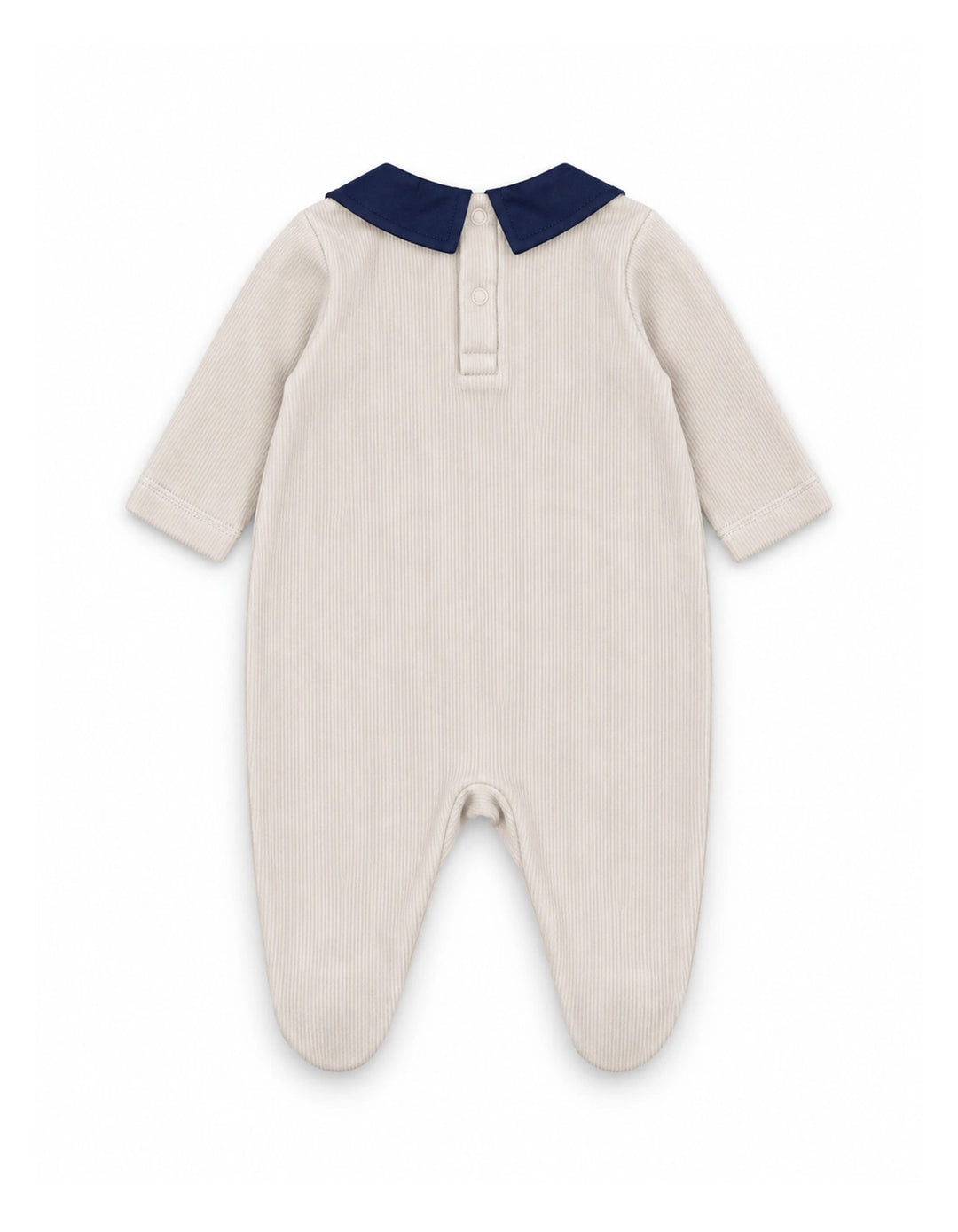 Baby Boys Romper Embroidered Horse Contrast Peter Pan Collar at Zubaidas Official Pakistan
