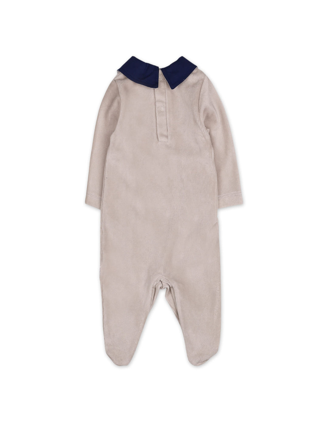 Baby Boys Romper Embroidered Horse Contrast Peter Pan Collar at Zubaidas Online Pakistan