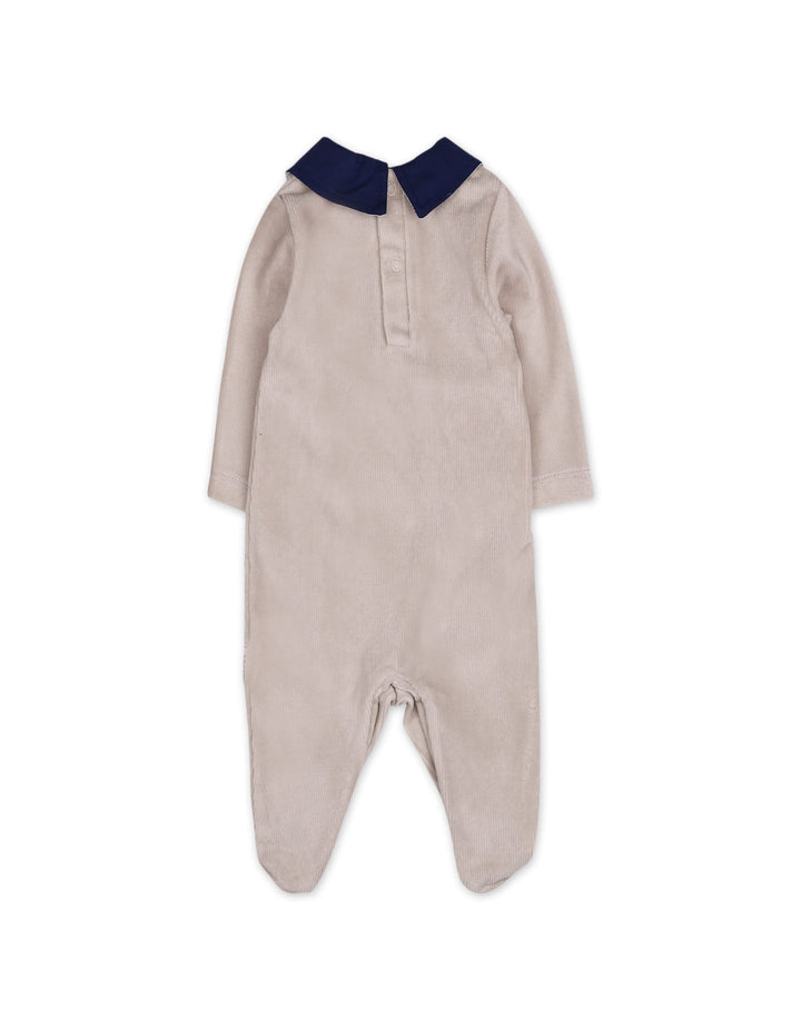Baby Boys Romper Embroidered Horse Contrast Peter Pan Collar at Zubaidas Online Pakistan