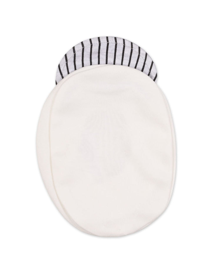 Baby Boys Romper with Cap Black Stripes Grey Premium Turkish Collection at Zubaidas Online Pakistan