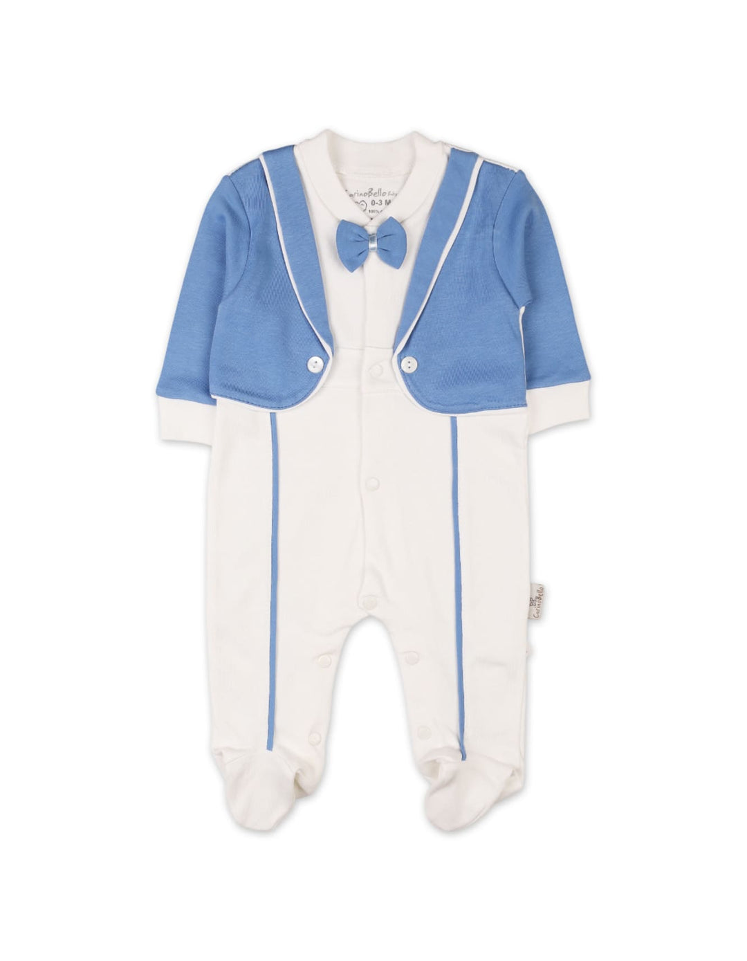 Baby Boys Romper with Cap Light Blue Premium Turkish Collection at Zubaidas Official Pakistan