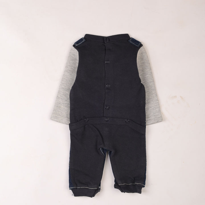 Baby Boys Rompers Denim Bambies Dark Blue at Zubaidas Official