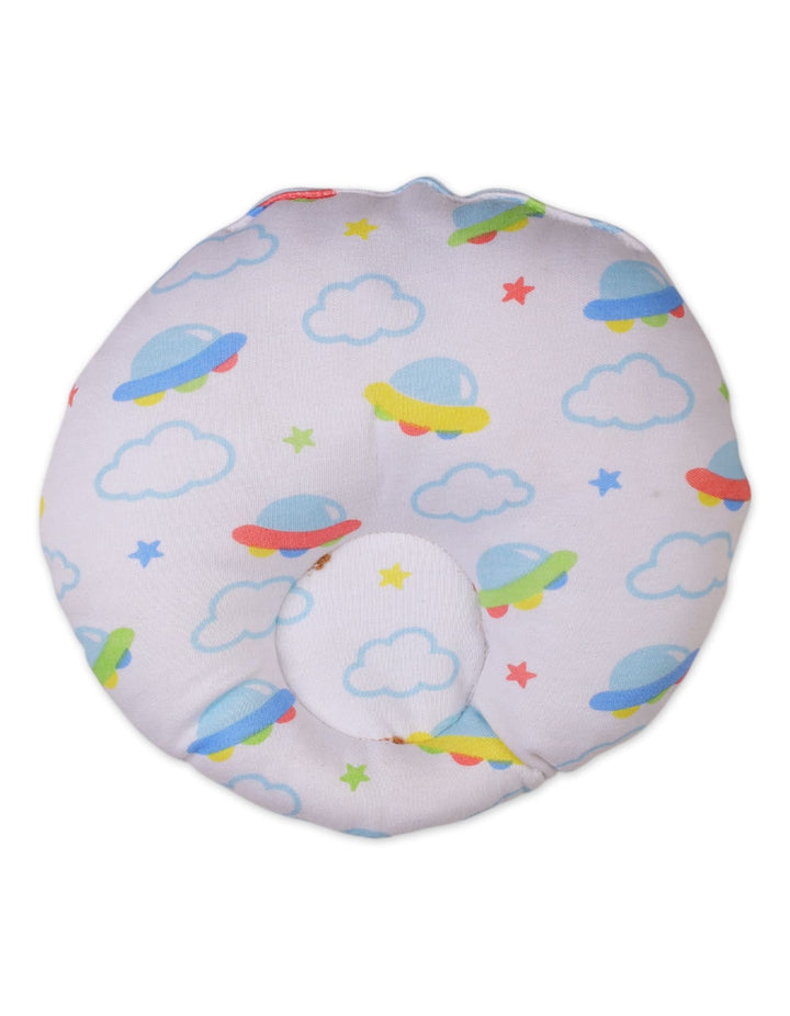 Baby Boys Round Pillows Bambies White Clouds Theme at Zubaidas