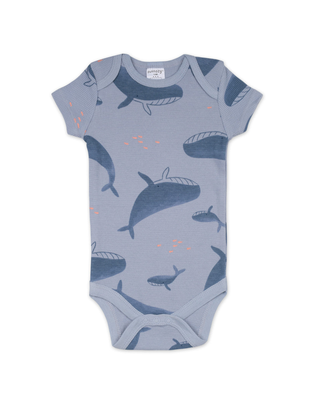 Baby Boys Short Sleeve Bodysuits Pack of 2 with Cap Whale Print at Zubaidas Best Online Baby and Kids Store in Pakistan