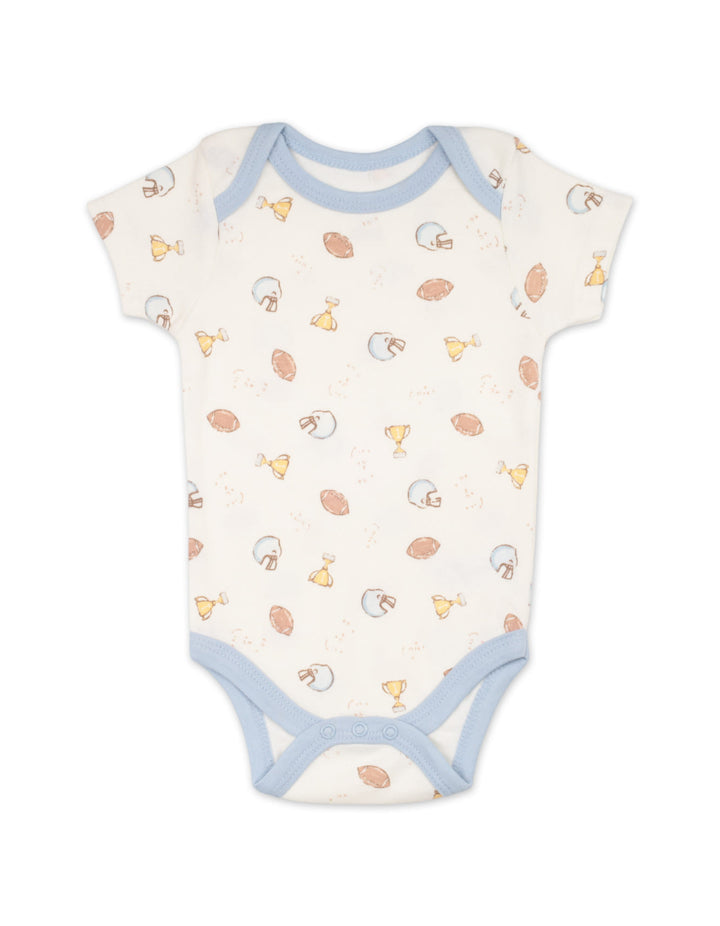 Baby Boys Short Sleeve Bodysuits Pack of 5 Football Theme at Zubaidas Official Pakistan