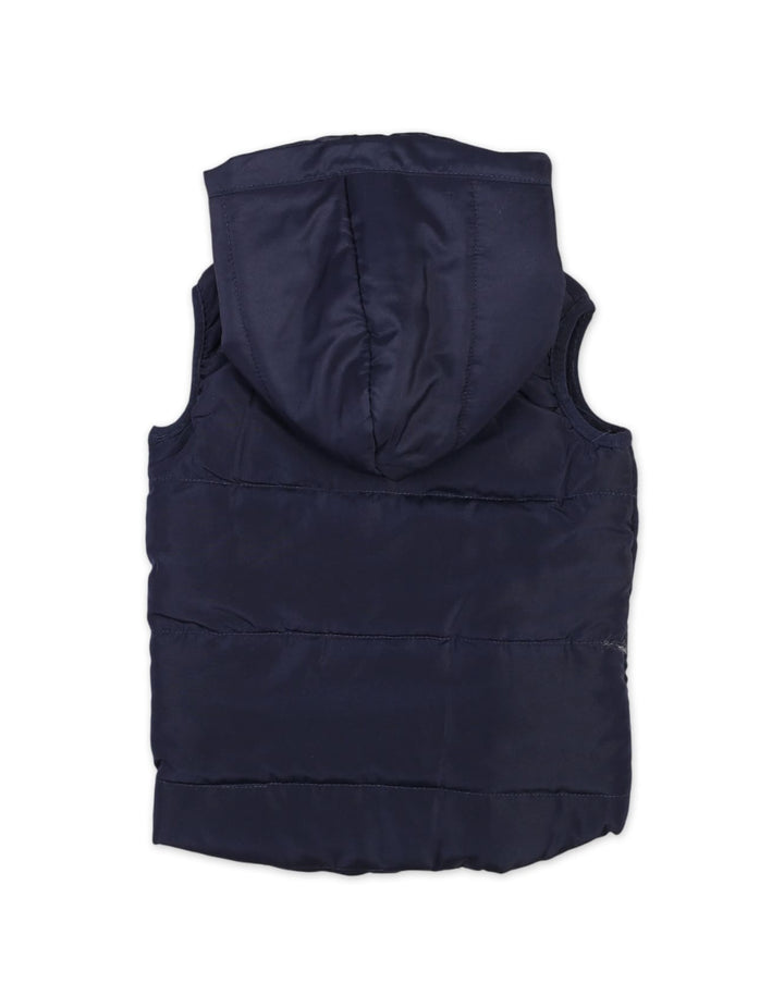 Baby Boys Sleeveless Winter Puffer Jackets Bambies Navy Blue at Zubaidas Official Pakistan