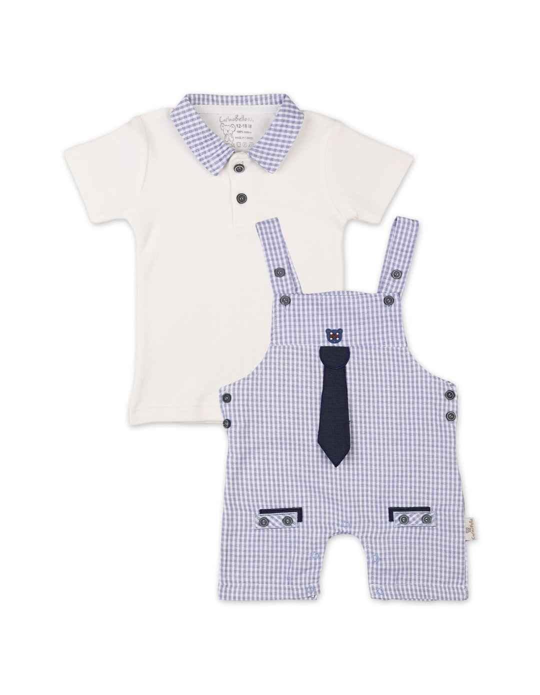 Baby Boys Summer Outfit Blue Premium Turkish Collection at Zubaidas