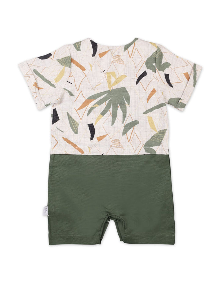 Infant Boys Summer Romper Green Premium Turkish Collection at Zubaidas Online Pakistan