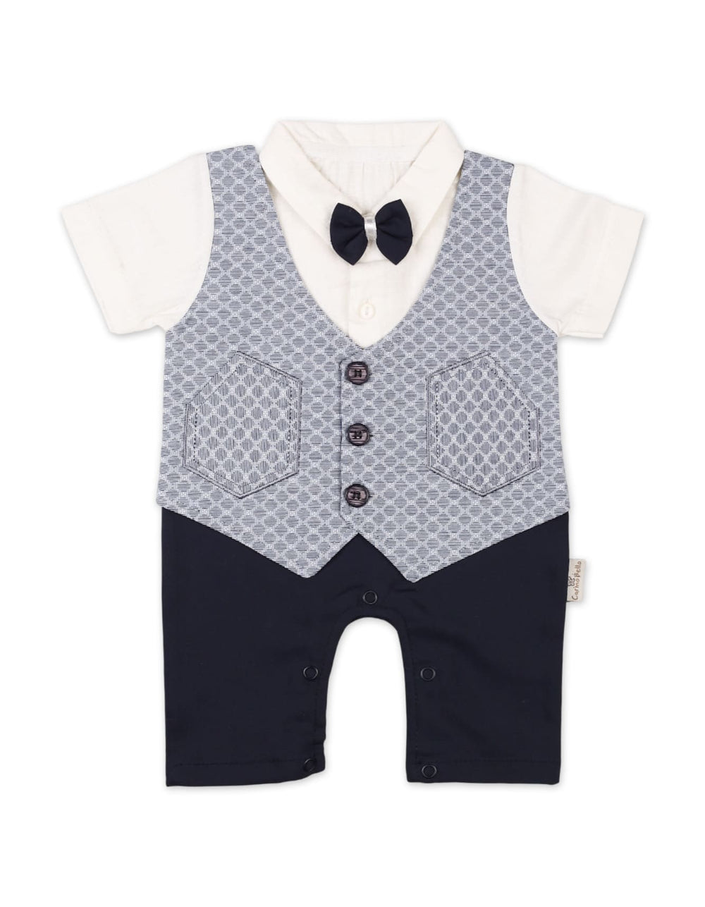 Baby Boys Summer Romper With Cap Grey Premium Turkish Collection at Zubaidas Pakistan