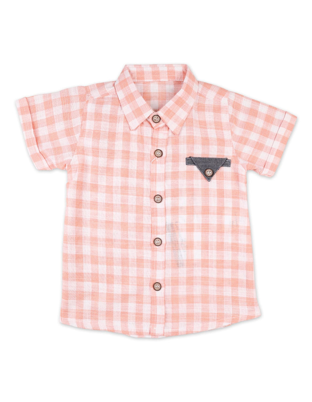 Baby Boys Summer Suit Orange Grey Premium Turkish Collection at Zubaidas Official Pakistan