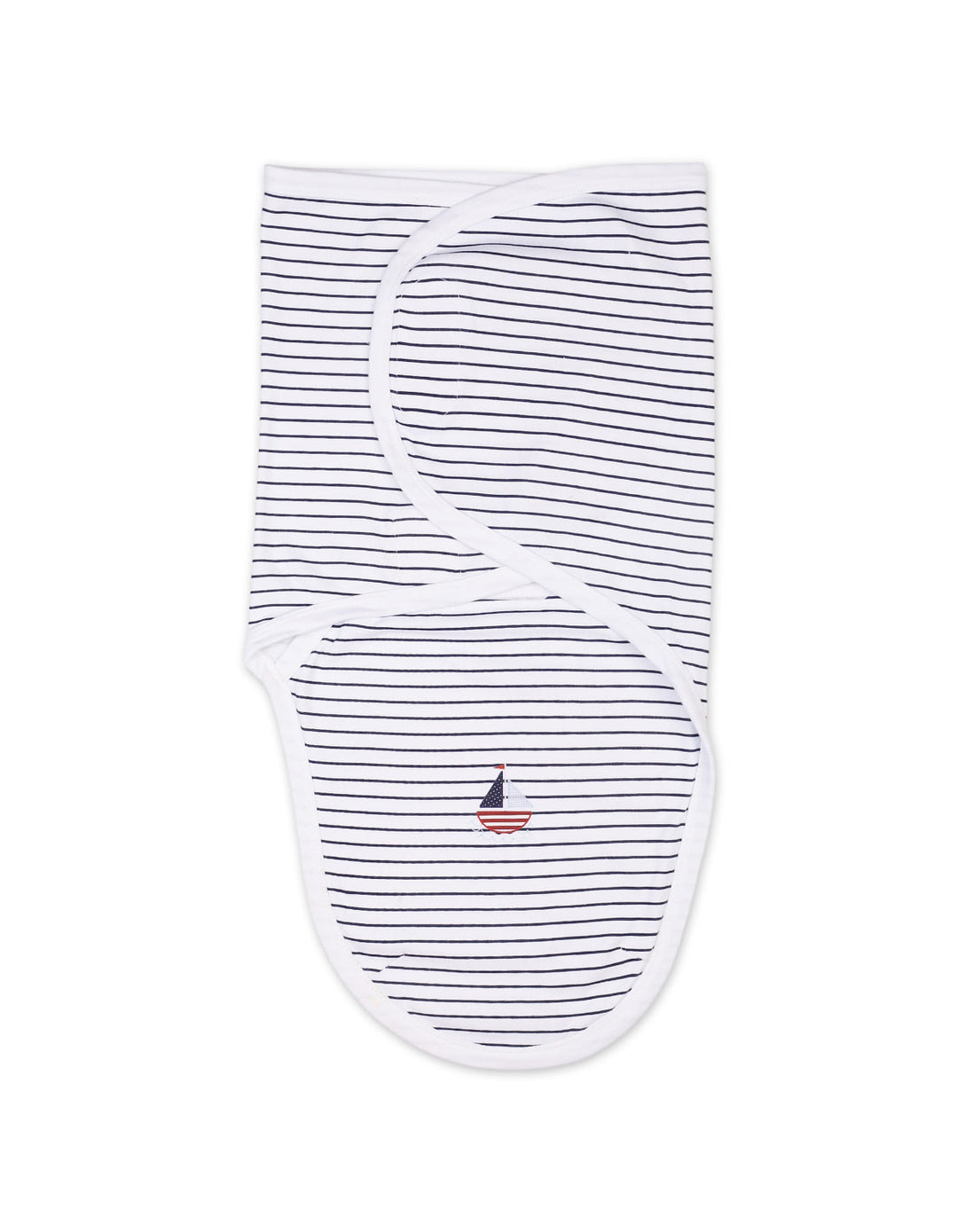 Baby Boys Swaddling Sheet Bambies Ocean Stripes Navy Blue at Zubaidas Online Pakistan