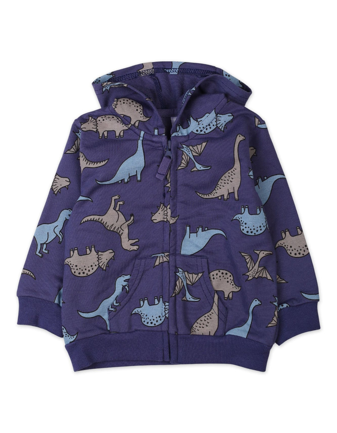 Baby Boys Winter Clothing Sets Blue Bambies Dinosaur Print Hoodie and Matching Pants at Zubaidas Pakistan