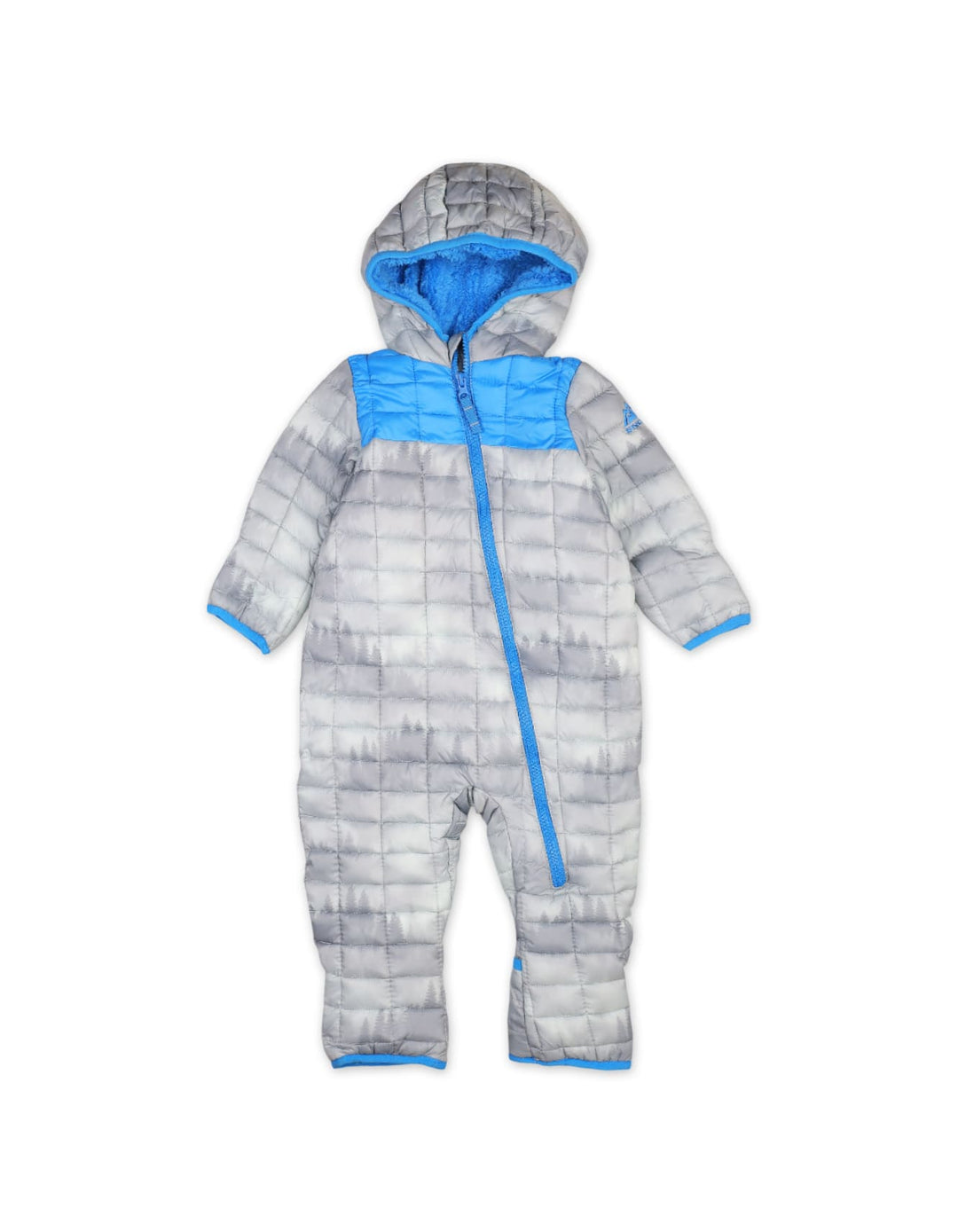 Baby Boys Winter Jumpsuits Quilted Snowsuit with Hood Gray at Zubaidas - Zubaidas Official™