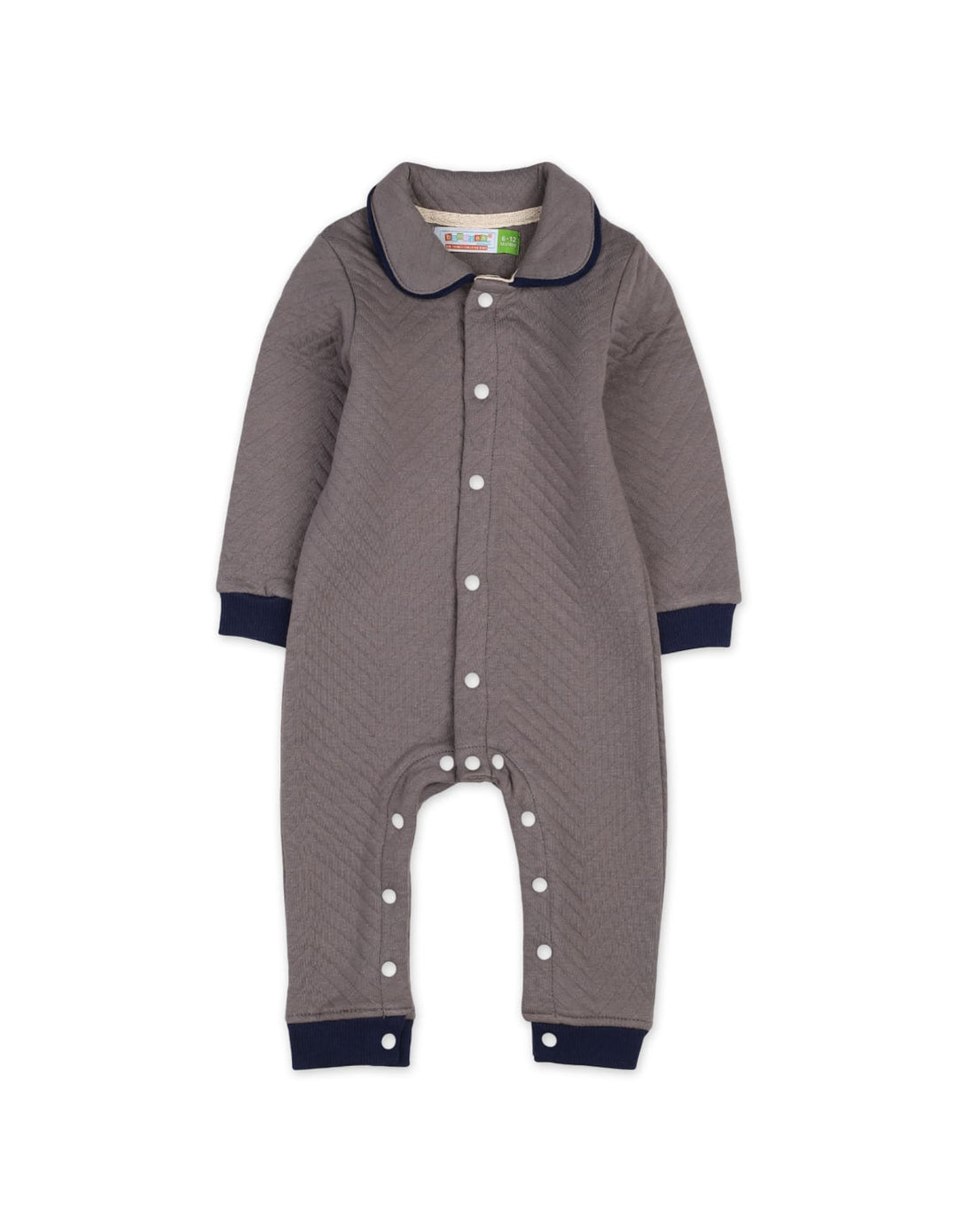 Baby Boys Winter Romper Bambies Quilted Charcoal at Zubaidas