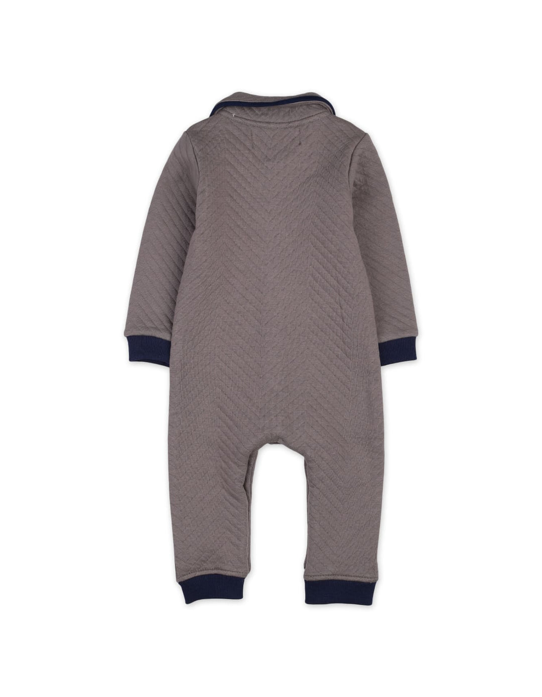 Baby Boys Winter Romper Bambies Quilted Charcoal at Zubaidas Official Pakistan