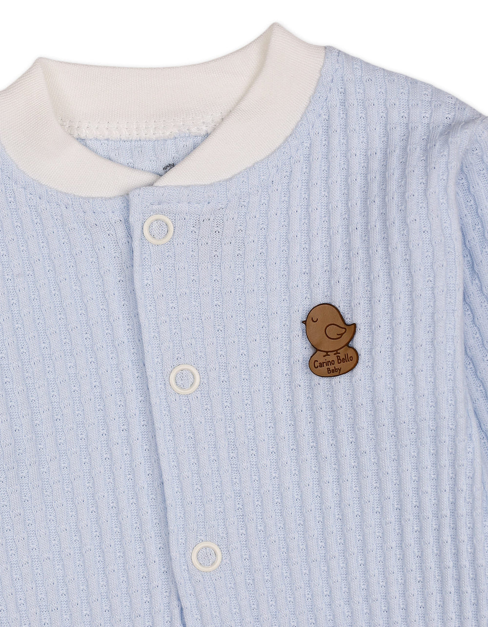 Baby Boys Winter Romper with Cap Bird Applique Blue at Zubaidas Official Pakistan