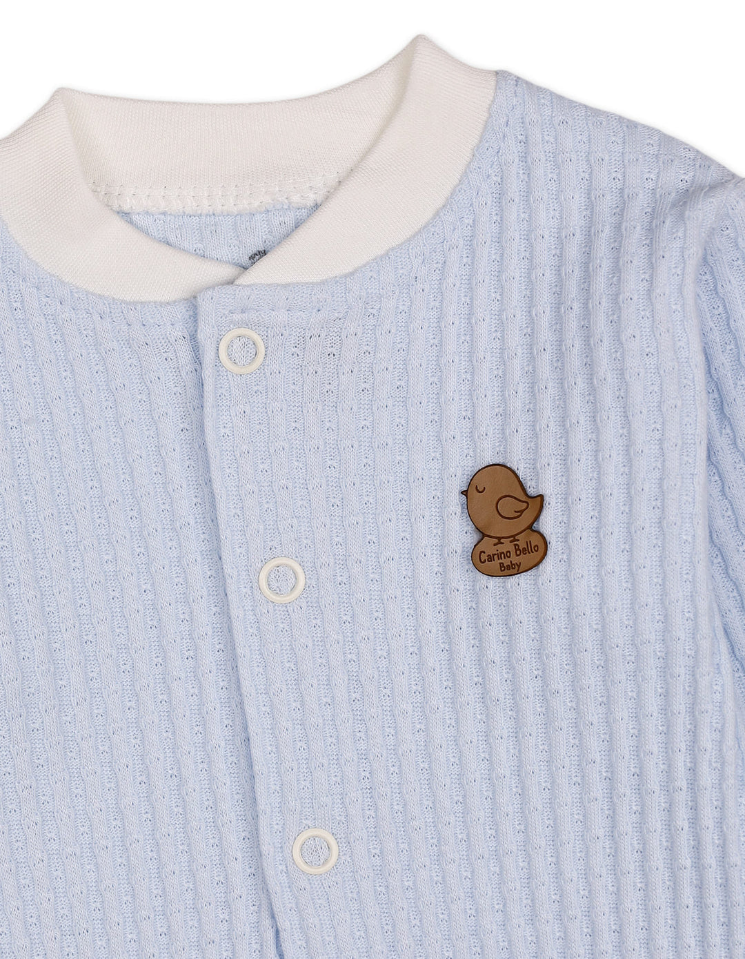Baby Boys Winter Romper with Cap Bird Applique Blue at Zubaidas Official Pakistan