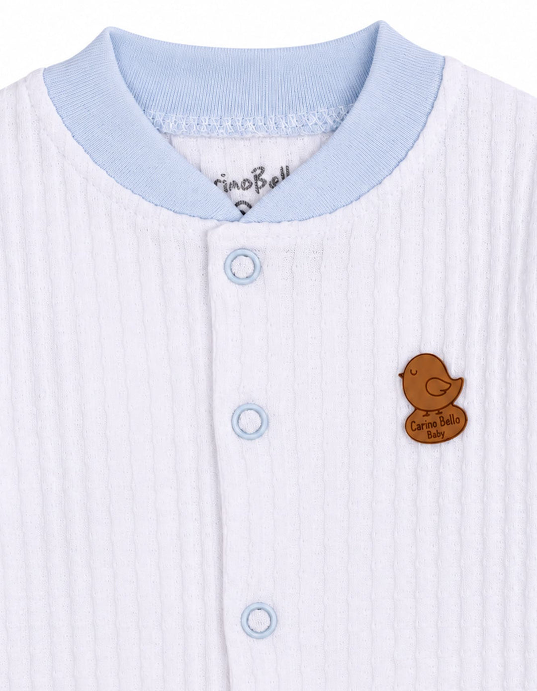 Baby Boys Winter Romper with Cap Bird Applique White at Zubaidas Pakistan
