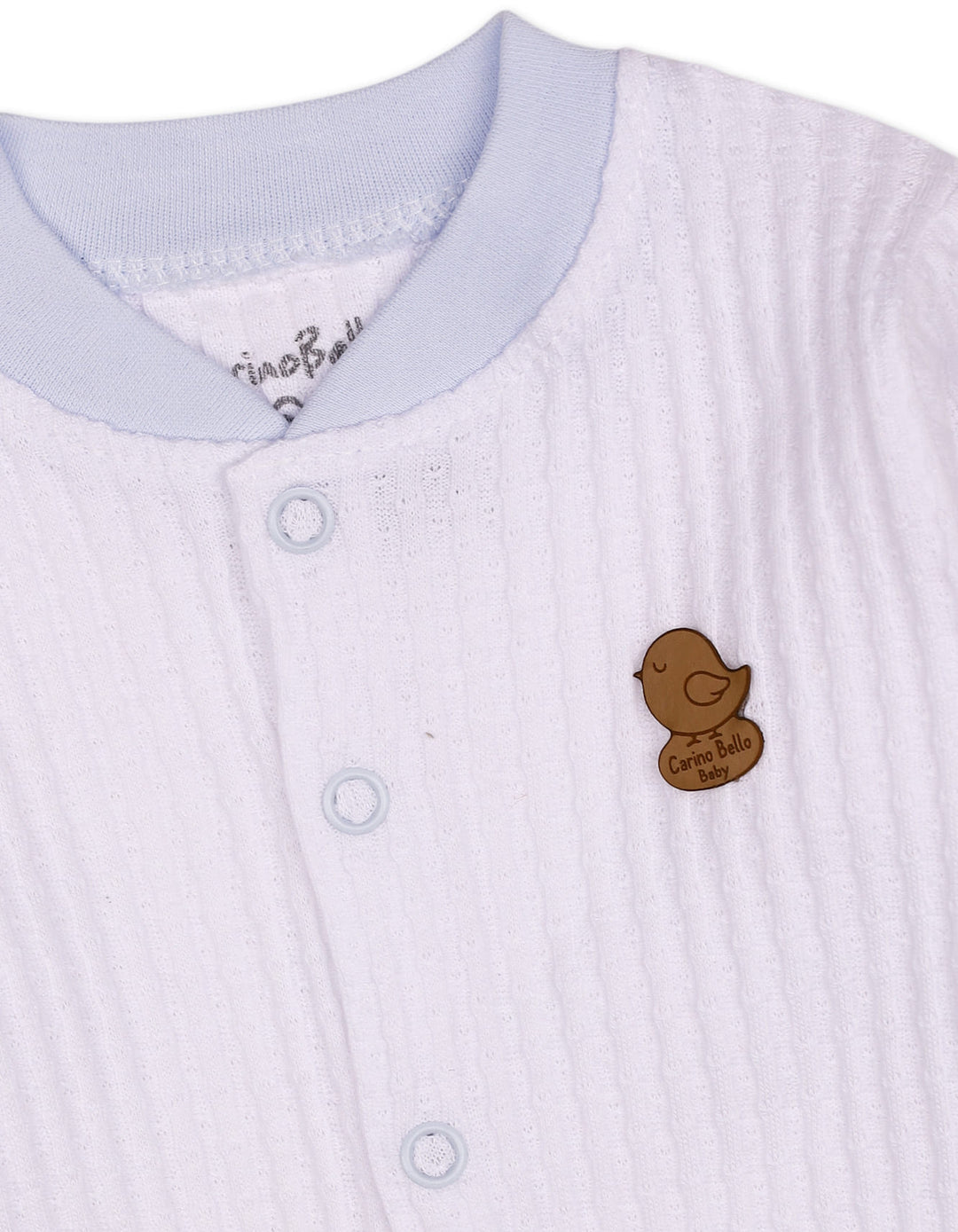 Baby Boys Winter Romper with Cap Bird Applique White at Zubaidas Official Pakistan