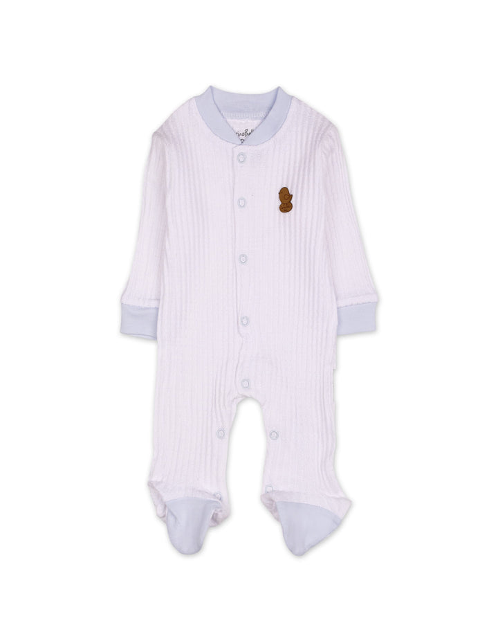 Baby Boys Winter Romper with Cap Bird Applique White at Zubaidas Online Pakistan