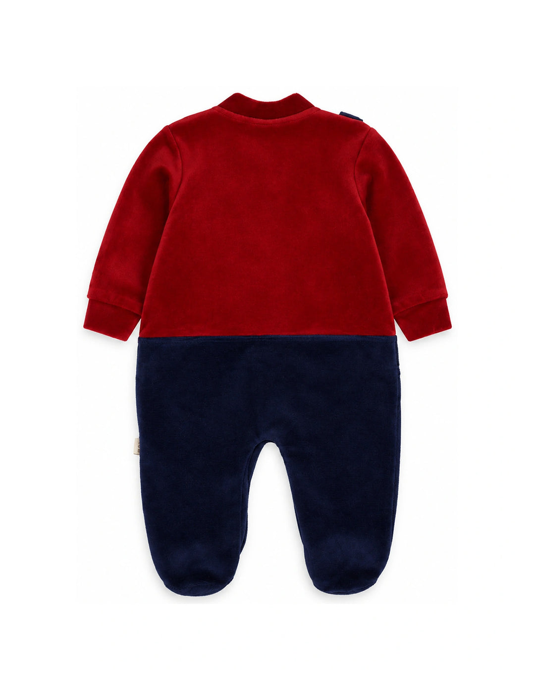 Baby Boys Winter Romper with Cap Suspender Style Navy Blue and Maroon at Zubaidas Online Pakistan