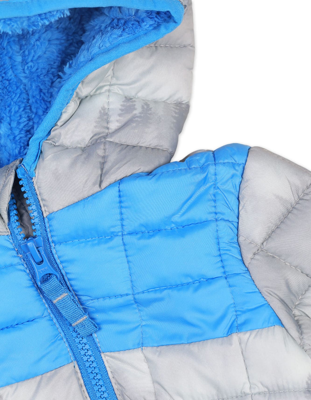 Baby Boys Winter Jumpsuits Quilted Snowsuit with Hood Gray at Zubaidas - Zubaidas Official™