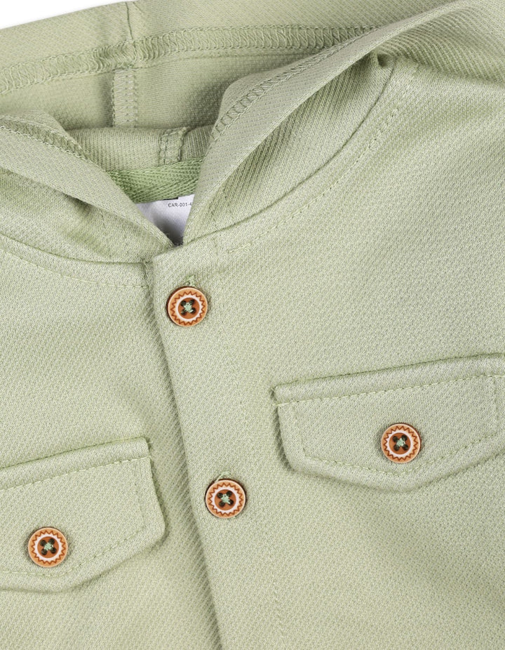 Baby Boys Winter Suit Sets Bambies Hooded Olive Green at Zubaidas Official Pakistan