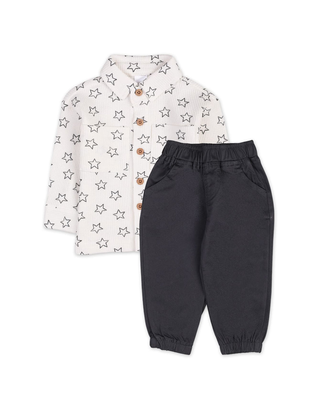 Baby Boys Winter Suit Sets Bambies Stars Balck and White at Zubaidas