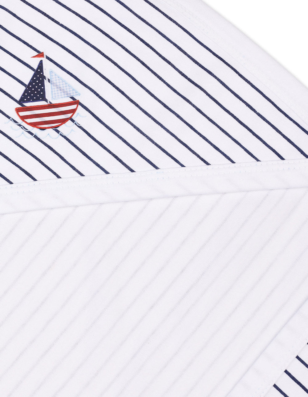 Baby Boys Wrapping Sheet Bambies Ocean Stripes Navy Blue at Zubaidas Official Pakistan