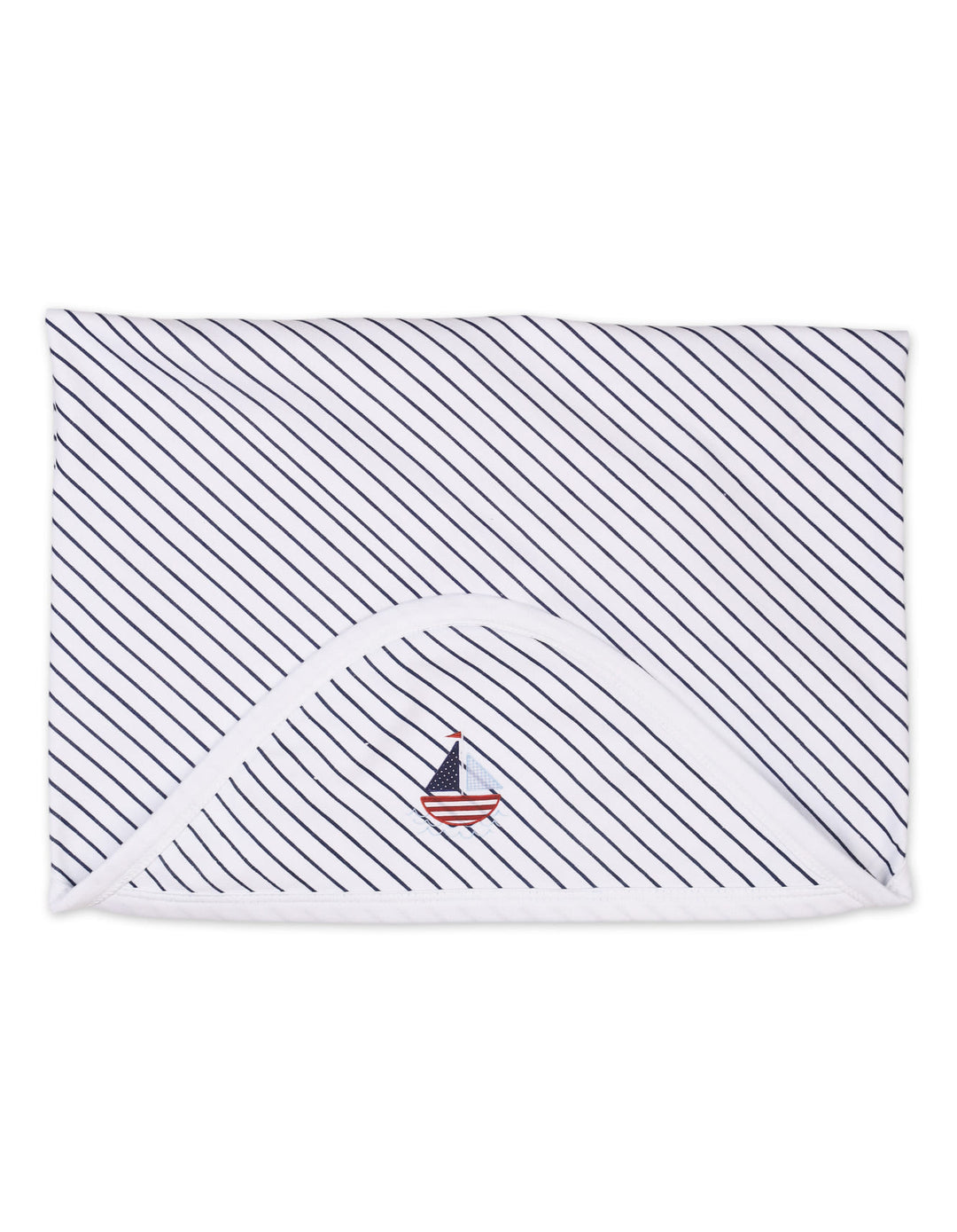 Baby Boys Wrapping Sheet Bambies Ocean Stripes Navy Blue at Zubaidas Online Pakistan