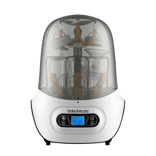 Baby Brezza One Step Baby Bottle Sterilizer and Dryer White BRZ0098 at Zubaidas
